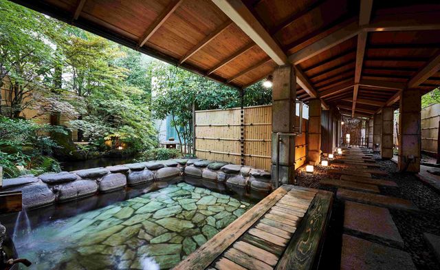 玉造温泉　松乃湯 露天風呂